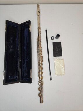 Vintage Conductor 5870 Student Flute w/ Case Cleaning Rod Serial 1777